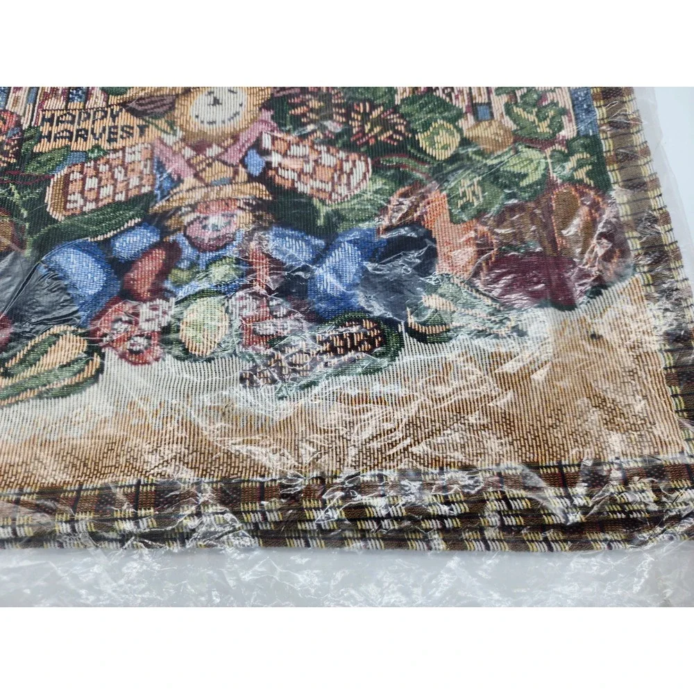Happy Harvest Scarecrow Tapestry Placemats Set of 4 Fall Autumn Thanksgiving